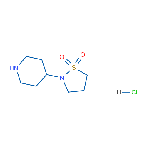 2-(Piperidin-4-yl)isothiazolidine 1,1-dioxide hydrochloride 1g