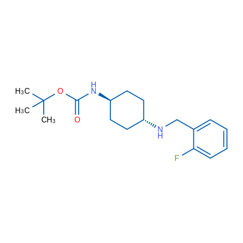 tert-Butyl (trans-4-((2-fluorobenzyl)amino)cyclohexyl)carbamate 1g