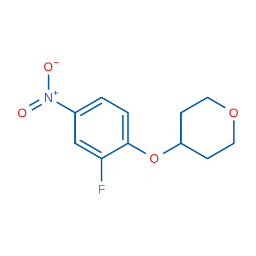 4-(2-Fluoro-4-nitrophenoxy)tetrahydro-2H-pyran 1g