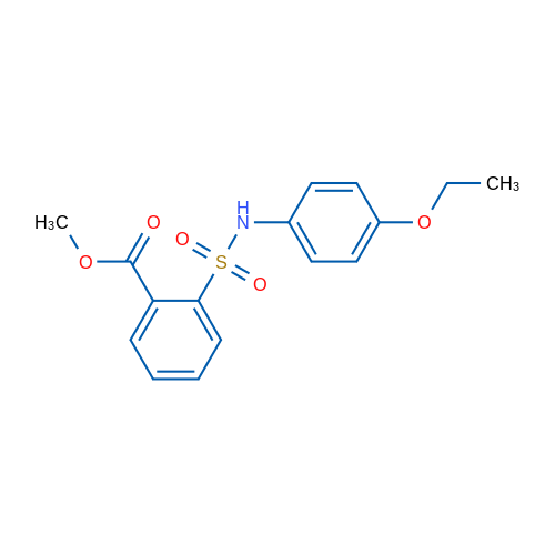Methyl 2-[(4-ethoxyphenyl)sulfamoyl]benzoate 1g