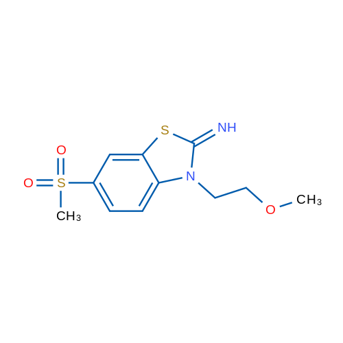 3-(2-methoxyethyl)-6-(methylsulfonyl)benzo[d]thiazol-2(3H)-imine 1g