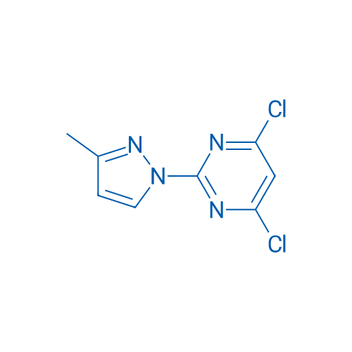 4,6-Dichloro-2-(3-methyl-1H-pyrazol-1-yl)pyrimidine 250mg