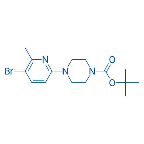 tert-Butyl 4-(5-bromo-6-methylpyridin-2-yl)piperazine-1-carboxylate 100mg