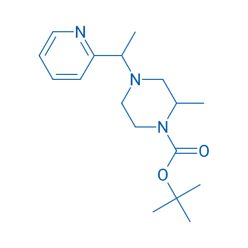 tert-Butyl 2-methyl-4-(1-(pyridin-2-yl)ethyl)piperazine-1-carboxylate 250mg