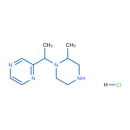 2-(1-(2-Methylpiperazin-1-yl)ethyl)pyrazine hydrochloride 1g