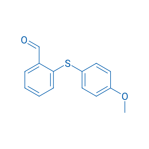 2-((4-Methoxyphenyl)thio)benzaldehyde 250mg