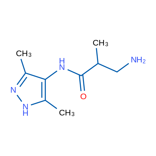 3-Amino-N-(3,5-dimethyl-1H-pyrazol-4-yl)-2-methylpropanamide 1g