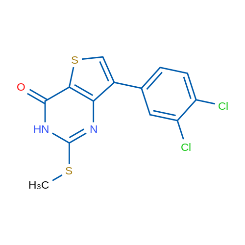 7-(3,4-Dichlorophenyl)-2-(methylsulfanyl)-3H,4H-thieno[3,2-d]pyrimidin-4-one 1g