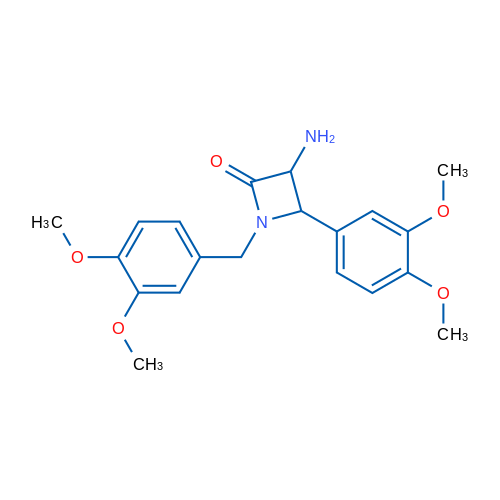 3-Amino-1-(3,4-dimethoxybenzyl)-4-(3,4-dimethoxyphenyl)azetidin-2-one 1g