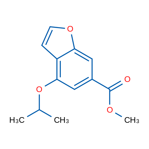 Methyl 4-isopropoxybenzofuran-6-carboxylate 1g