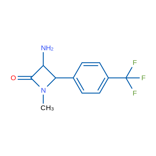 3-Amino-1-methyl-4-(4-(trifluoromethyl)phenyl)azetidin-2-one 1g