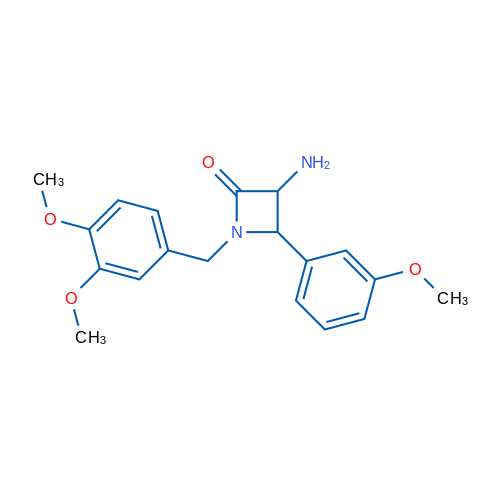 3-Amino-1-(3,4-dimethoxybenzyl)-4-(3-methoxyphenyl)azetidin-2-one 1g