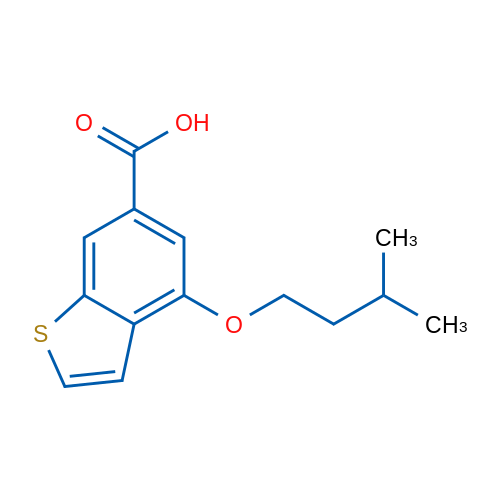 4-(Isopentyloxy)benzo[b]thiophene-6-carboxylic acid 1g