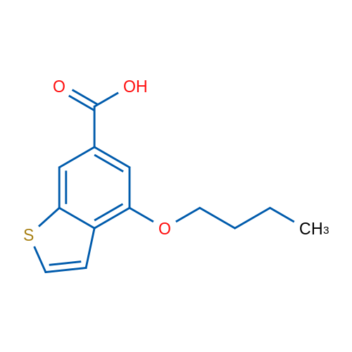 4-Butoxybenzo[b]thiophene-6-carboxylic acid 1g