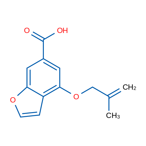 4-((2-Methylallyl)oxy)benzofuran-6-carboxylic acid 1g
