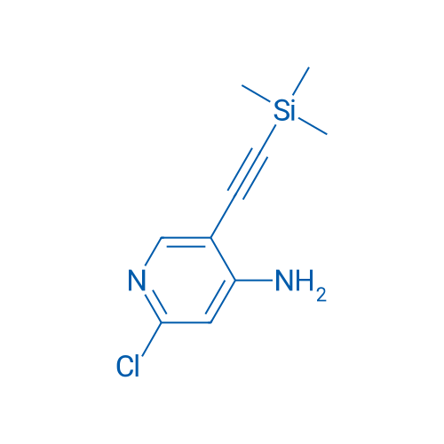 2-Chloro-5-((trimethylsilyl)ethynyl)pyridin-4-amine 50mg