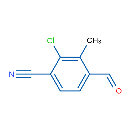 2-Chloro-4-formyl-3-methylbenzonitrile 250mg