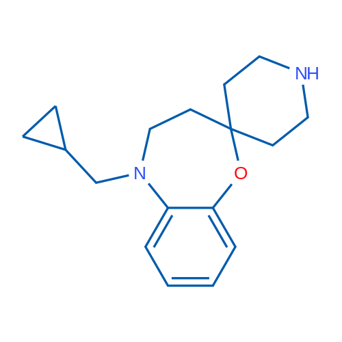 5-(Cyclopropylmethyl)-4,5-dihydro-3H-spiro[benzo[b][1,4]oxazepine-2,4'-piperidine] 1g