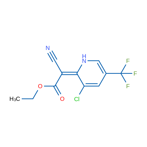 (E)-Ethyl 2-(3-chloro-5-(trifluoromethyl)pyridin-2(1H)-ylidene)-2-cyanoacetate 5g