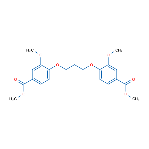Dimethyl 4,4'-(propane-1,3-diylbis(oxy))bis(3-methoxybenzoate) 250mg