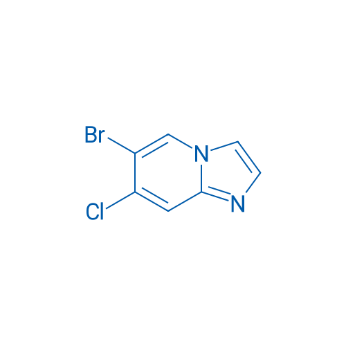 6-Bromo-7-chloroimidazo[1,2-a]pyridine 250mg