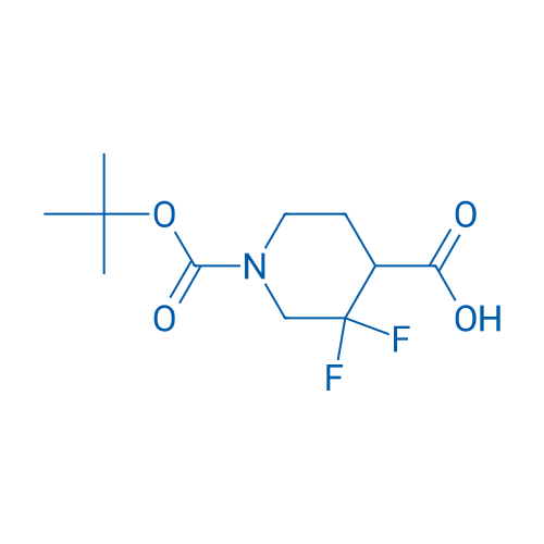 1-[(tert-butoxy)carbonyl]-3,3-difluoropiperidine-4-carboxylic acid 250mg