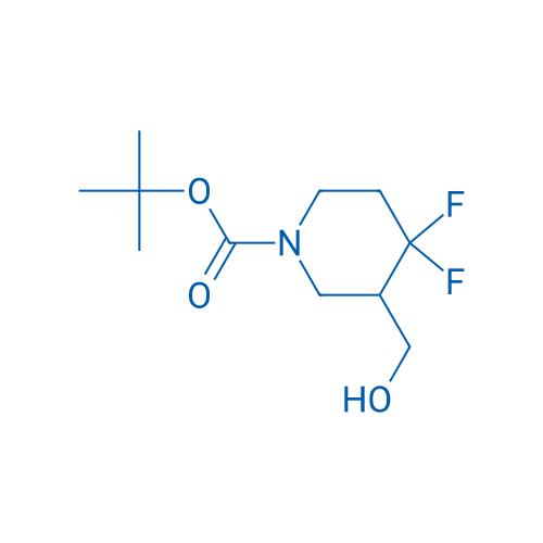 tert-Butyl 4,4-difluoro-3-(hydroxymethyl)piperidine-1-carboxylate 250mg