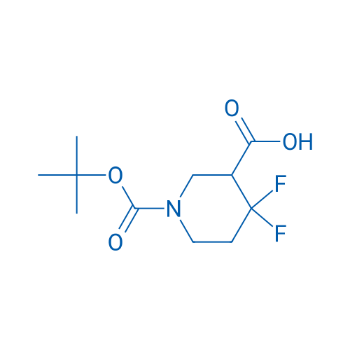 1-(tert-Butoxycarbonyl)-4,4-difluoropiperidine-3-carboxylic acid 250mg
