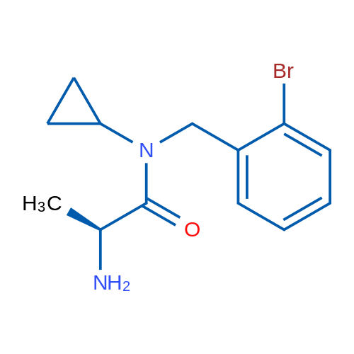 (S)-2-Amino-N-(2-bromobenzyl)-N-cyclopropylpropanamide 1g
