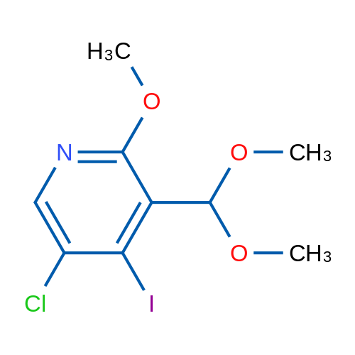 5-Chloro-3-(dimethoxymethyl)-4-iodo-2-methoxypyridine 1g