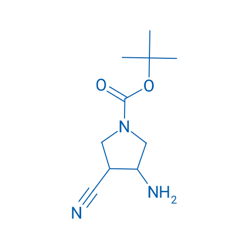 tert-Butyl 3-amino-4-cyanopyrrolidine-1-carboxylate 100mg