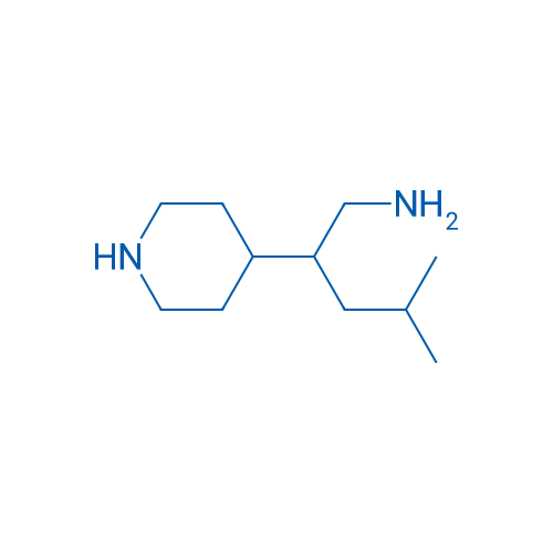 4-Methyl-2-(piperidin-4-yl)pentan-1-amine 250mg