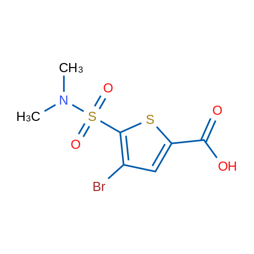 4-Bromo-5-(dimethylsulfamoyl)thiophene-2-carboxylic acid 1g