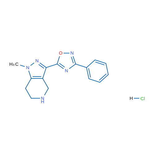 5-(1-Methyl-4,5,6,7-tetrahydro-1H-pyrazolo[4,3-c]pyridin-3-yl)-3-phenyl-1,2,4-oxadiazole hydrochloride 1g