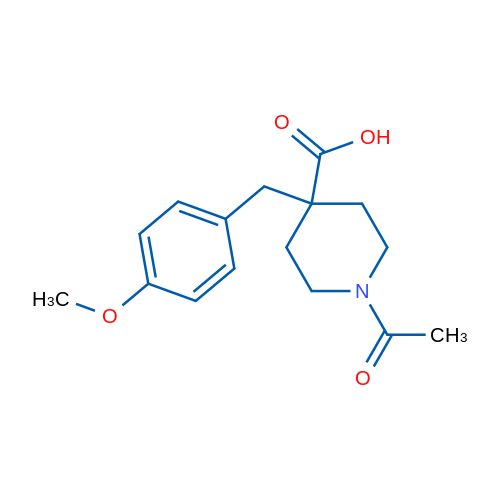 1-Acetyl-4-(4-methoxybenzyl)piperidine-4-carboxylic acid 1g