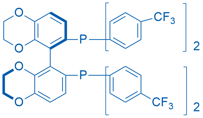 1,1'-[(5R)-2,2',3,3'-Tetrahydro[5,5'-bi-1,4-benzodioxin]-6,6'-diyl]bis[1,1-bis[4-(trifluoromethyl)phenyl]phosphine] 250mg