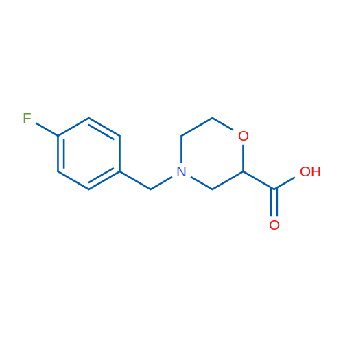 4-(4-Fluorobenzyl)morpholine-2-carboxylic acid 1g
