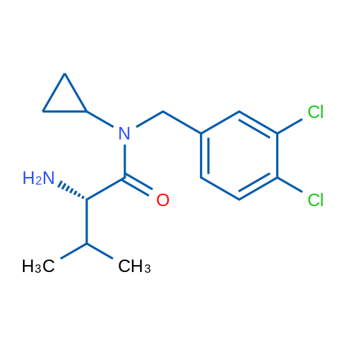 (S)-2-Amino-N-cyclopropyl-N-(3,4-dichlorobenzyl)-3-methylbutanamide 1g