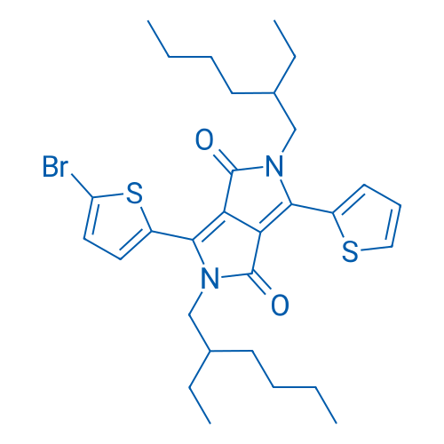 3-(5-Bromothiophen-2-yl)-2,5-bis(2-ethylhexyl)-6-(thiophen-2-yl)pyrrolo[3,4-c]pyrrole-1,4(2H,5H)-dione 250mg