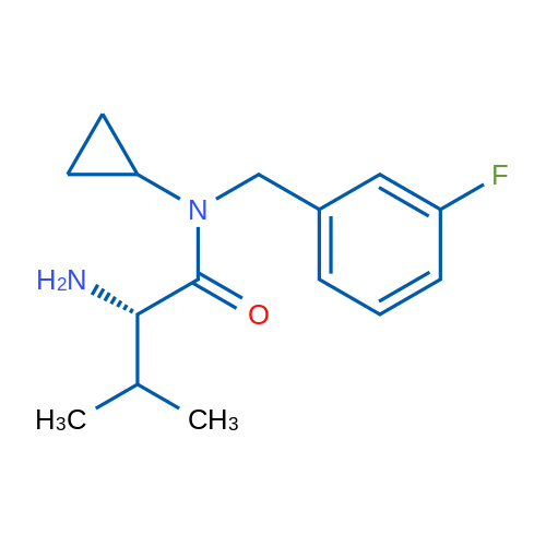 (S)-2-Amino-N-cyclopropyl-N-(3-fluorobenzyl)-3-methylbutanamide 1g