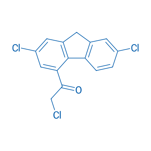 2-Chloro-1-(2,7-dichloro-9H-fluoren-4-yl)ethanone 250mg