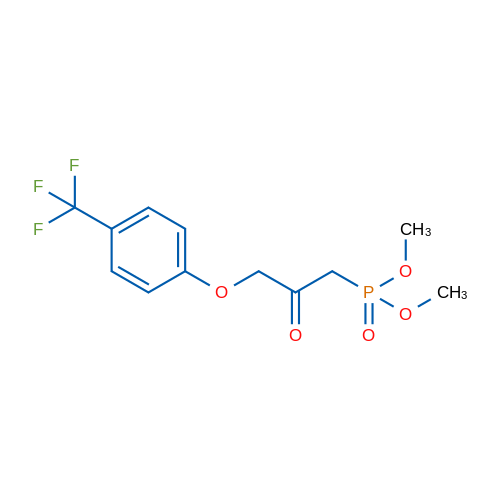 Dimethyl (2-oxo-3-(4-(trifluoromethyl)phenoxy)propyl)phosphonate 1g