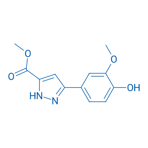 Methyl 3-(4-hydroxy-3-methoxyphenyl)-1h-pyrazole-5-carboxylate 5g