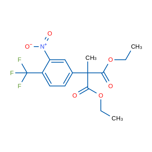 Diethyl 2-methyl-2-(3-nitro-4-(trifluoromethyl)phenyl)malonate 1g