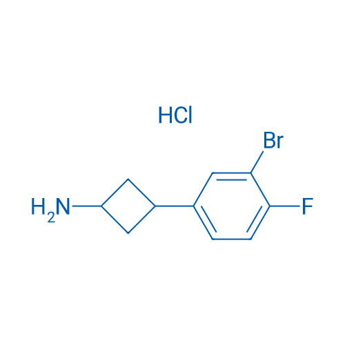 3-(3-Bromo-4-fluorophenyl)cyclobutan-1-amine hydrochloride 1g