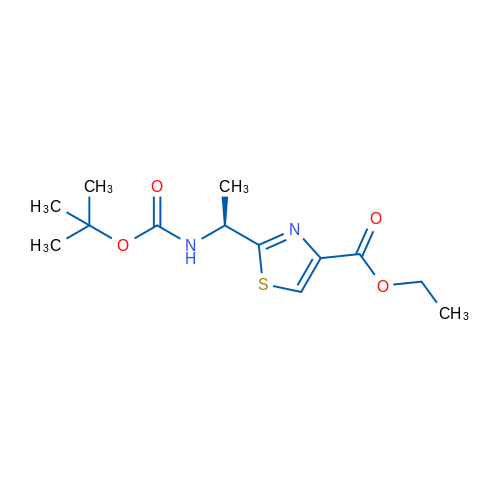 (S)-Ethyl 2-(1-((tert-butoxycarbonyl)amino)ethyl)thiazole-4-carboxylate 1g