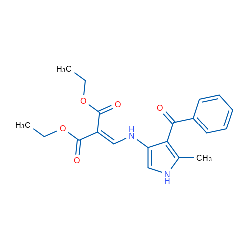 1,3-Diethyl 2-{[(4-benzoyl-5-methyl-1H-pyrrol-3-yl)amino]methylidene}propanedioate 1g