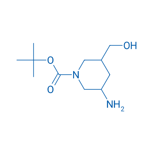 tert-Butyl 3-amino-5-(hydroxymethyl)piperidine-1-carboxylate 250mg
