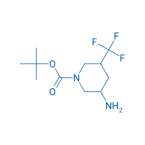 tert-Butyl 3-amino-5-(trifluoromethyl)piperidine-1-carboxylate 100mg