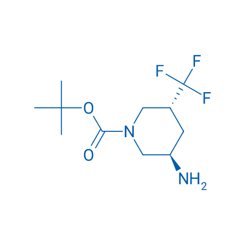 tert-Butyl (3R,5R)-3-amino-5-(trifluoromethyl)piperidine-1-carboxylate 250mg